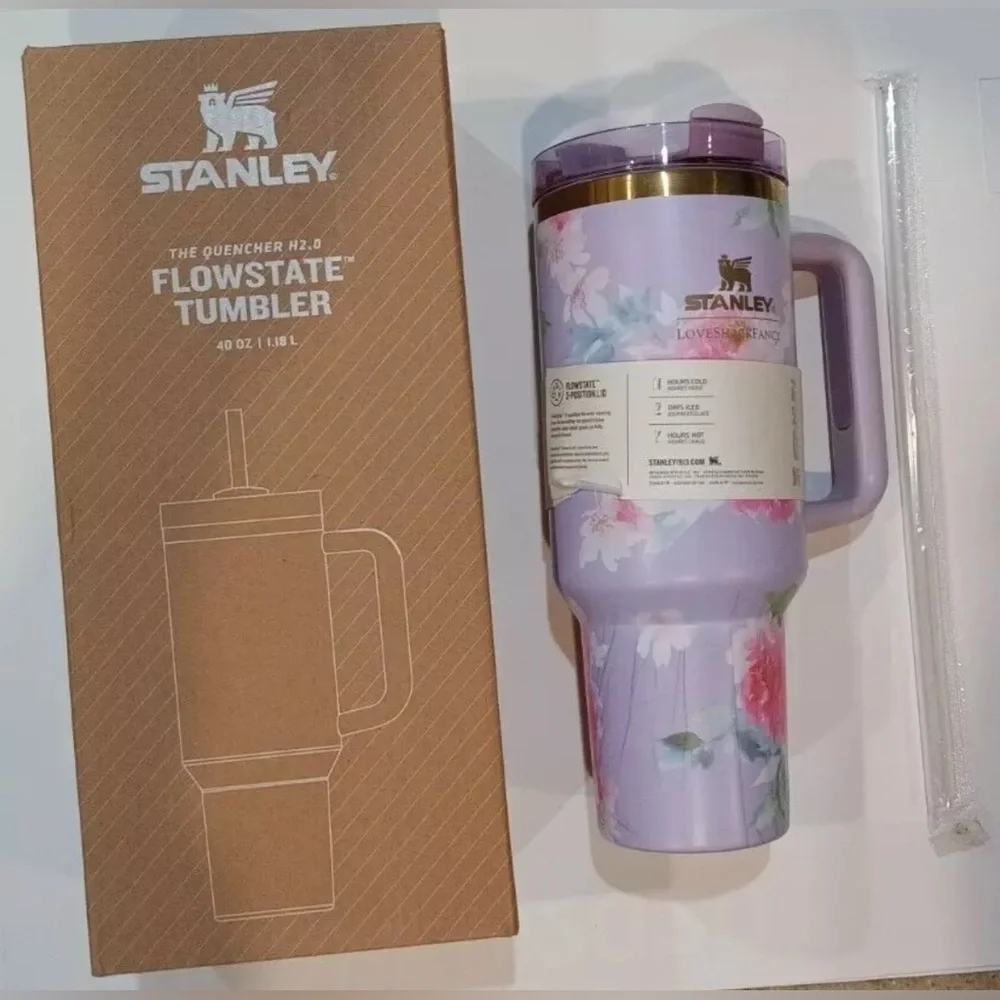 Stanley x Love Shack Fancy Quencher Tumbler 40 OZ Happy Thoughts - Picture 1 of 1